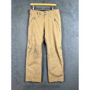 Norrona Roldal Gore-Tex Insulated Pants Mens Small Ermine Tan 4410 Ski Flaw